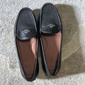 Coach leather loafers size 5